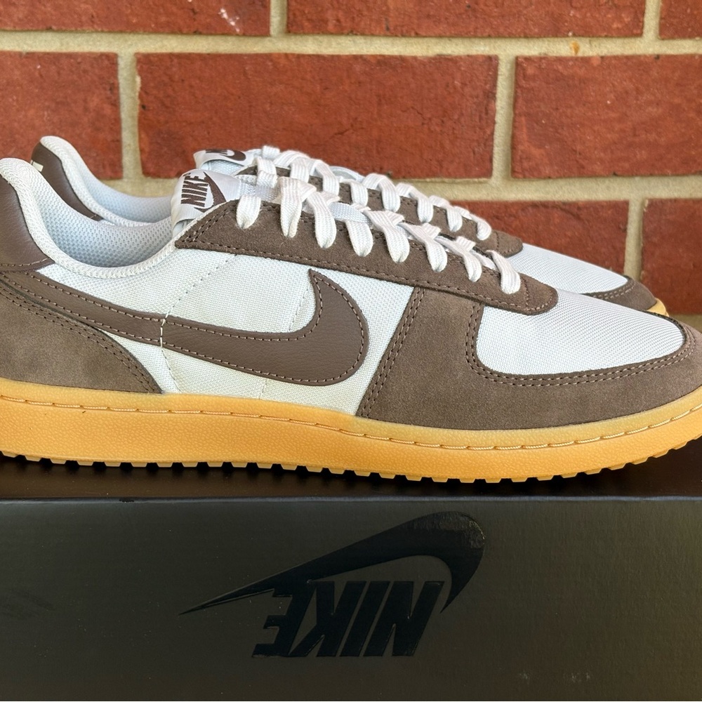 New Nike Field General Brown White Mens Sneakers Retro Athletic Shoes